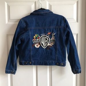 VTG Warner Bros‎ Looney Tunes Denim Jacket / 10-12
